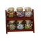 Glass Spice Pot Bottle Jars Rack 1/12 Dollhouse Miniature Doll House Kitchen Accessory--JadeMoghul Inc.