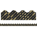 GLD GLITTER ARROWS SCALLOPED BORDER-Learning Materials-JadeMoghul Inc.