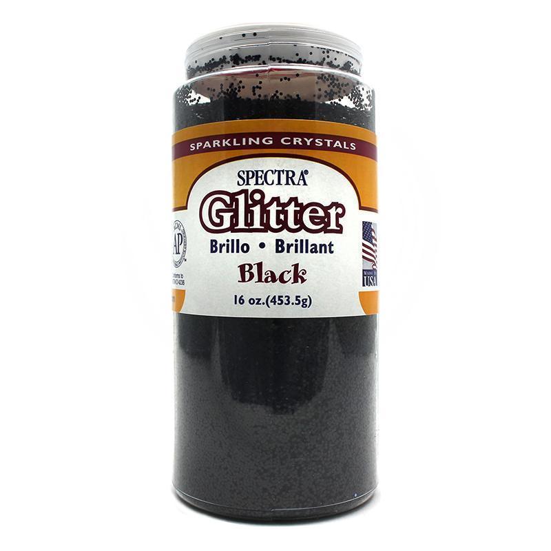 GLITTER 16 OZ BLACK-Arts & Crafts-JadeMoghul Inc.