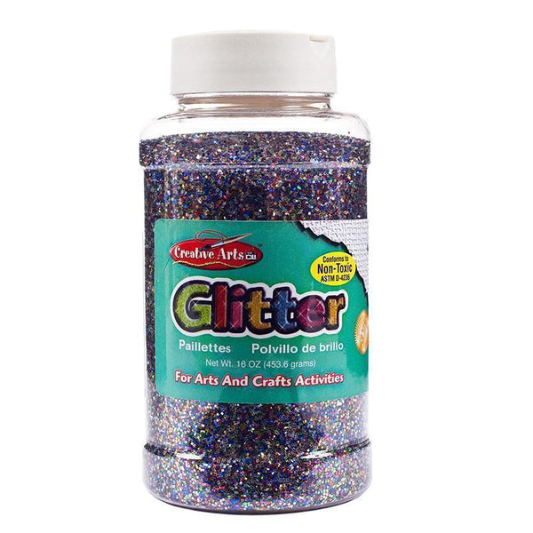 GLITTER 16 OZ BOTTLE MULTICOLOR-Supplies-JadeMoghul Inc.