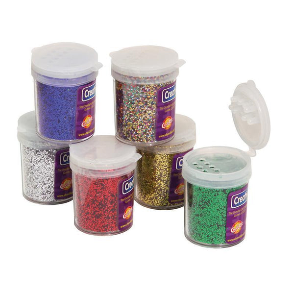 GLITTER 6 ASST 3/4OZ COLORS-Arts & Crafts-JadeMoghul Inc.