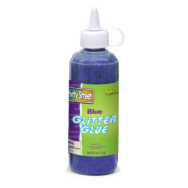 GLITTER GLUE BLUE 4 OZ-Arts & Crafts-JadeMoghul Inc.