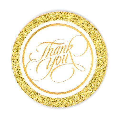 Glitter Thank You Tags (Pack of 20)-Favor-JadeMoghul Inc.