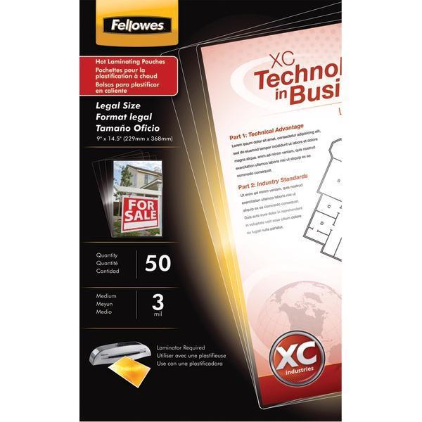 Glossy Legal Document Laminating Pouches, 50 pk-Paper Shredders, Trimmers & Laminators-JadeMoghul Inc.