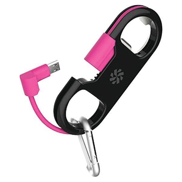 GoBuddy+(TM) Lightning(R) to USB Charge & Sync Cable with Bottle Opener (Pink)-USB Charge & Sync Cable-JadeMoghul Inc.