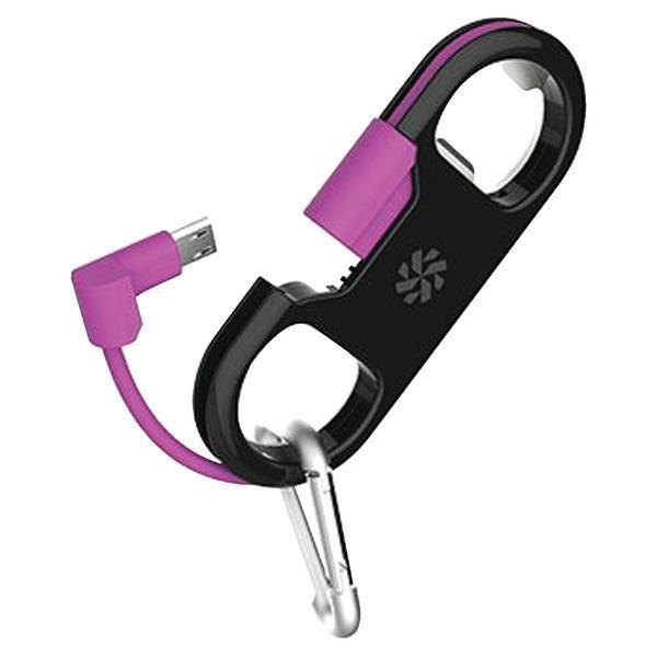 GoBuddy+(TM) Lightning(R) to USB Charge & Sync Cable with Bottle Opener (Purple)-USB Charge & Sync Cable-JadeMoghul Inc.