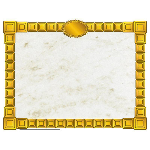 GOLD BLOCK CERTIFICATE BORDER-Supplies-JadeMoghul Inc.
