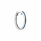 Gold & Diamond Earrings White Gold Blue Enhanced Diamond Women's Hoop Earrings - FREE Shipping (US/CA) JadeMoghul
