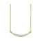 10kt Yellow Gold Women's Round Diamond Curved Bar Pendant Necklace 1-6 Cttw - FREE Shipping (US/CAN)