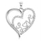 Gold & Diamond Pendants & Necklaces Sterling Silver Women's Round Diamond Double Heart Love Pendant 1-10 Cttw - FREE Shipping (US/CAN) JadeMoghul