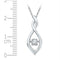 Gold & Diamond Pendants & Necklaces Sterling Silver Women's Round Diamond Infinity Twinkle Moving Pendant .03 Cttw - FREE Shipping (US/CAN) JadeMoghul