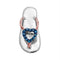 Gold & Diamond Pendants & Necklaces Sterling Silver Womens Round Blue Color Enhanced Diamond Nautical Sandal Pendant 1-20 Cttw JadeMoghul Inc. 