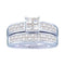 14kt White Gold Women's Princess Diamond Bridal Wedding Engagement Ring Band Set 5-8 Cttw - FREE Shipping (US/CAN)