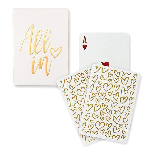 Gold Foil All In Playing Cards (Pack of 1)-Popular Wedding Favors-JadeMoghul Inc.