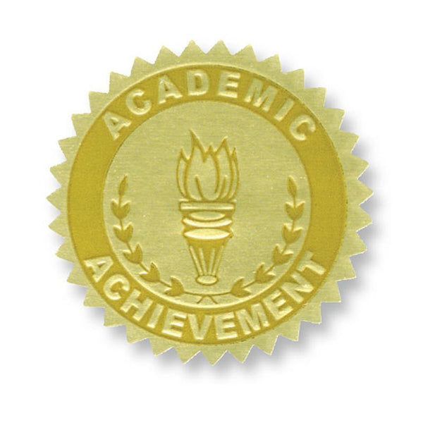 GOLD FOIL EMBOSSED SEALS ACADEMIC-Supplies-JadeMoghul Inc.
