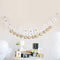 Gold Foil "Just Married" Pennant Banner (Pack of 1)-Wedding Reception Decorations-JadeMoghul Inc.