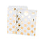 Gold Foil Polka Dot Paper Treat Bags with Stickers (Pack of 8)-Favor Boxes Bags & Containers-JadeMoghul Inc.