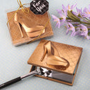 Gold high heel shoe design compact mirror-Bridal Shower Decorations-JadeMoghul Inc.