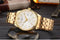 Gold Luxury Wristwatch For Men-White Dial-JadeMoghul Inc.