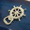 Gold Nautical Ship Wheel Bottle Opener-Wedding Reception Accessories-JadeMoghul Inc.