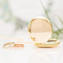 Gold Pocket Wedding Ring Holder With Chain (Pack of 1)-Wedding Ceremony Accessories-JadeMoghul Inc.