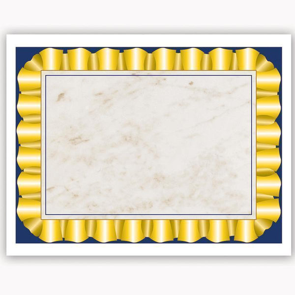 GOLD RIBBON CERTIFICATE BORDER-Supplies-JadeMoghul Inc.