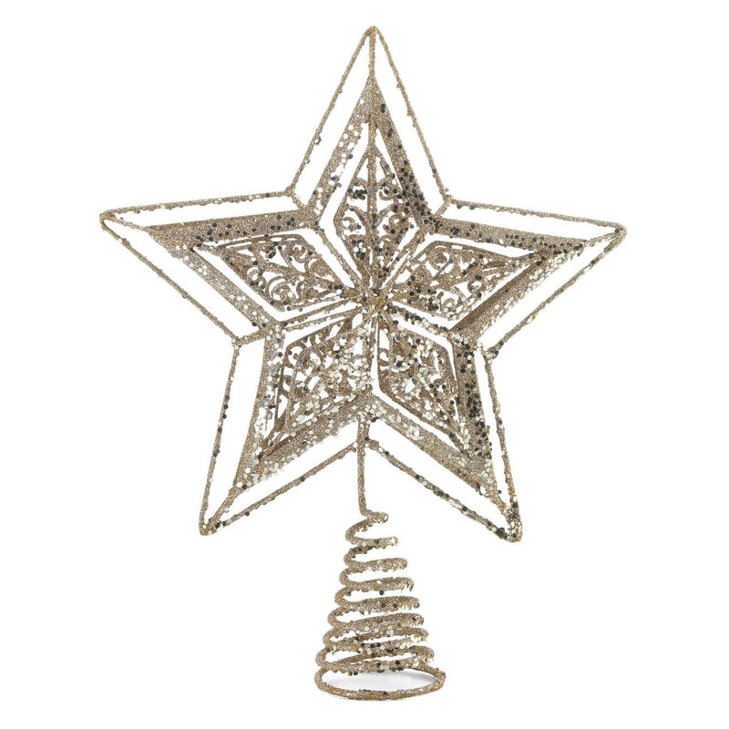 Modern Living Room Decor Gold Star Tree Topper