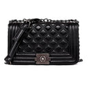 Golden Finger Brand Crossbody Bags Diamond Lattice Women Bag Designer Handbags High Quality Chain Ladies Women Messenger Bag-Big Line black-JadeMoghul Inc.