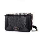 Golden Finger Brand Crossbody Bags Diamond Lattice Women Bag Designer Handbags High Quality Chain Ladies Women Messenger Bag-Crocodile black-JadeMoghul Inc.