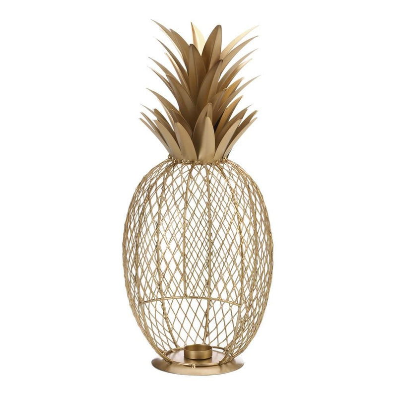 Living Room Decor Golden Pineapple Tealight Holder