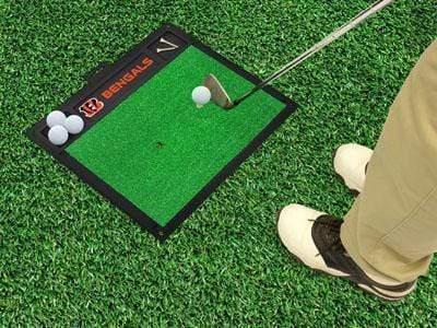Golf Hitting Mat Golf Accessories NFL Cincinnati Bengals Golf Hitting Mat 20" x 17" FANMATS