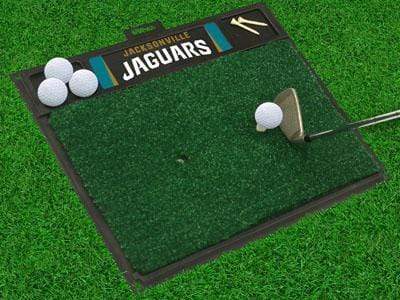 Golf Hitting Mat Golf Accessories NFL Jacksonville Jaguars Golf Hitting Mat 20" x 17" FANMATS