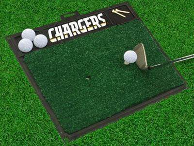 Golf Hitting Mat Golf Accessories NFL Los Angeles Chargers Golf Hitting Mat 20" x 17" FANMATS