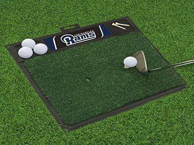 Golf Hitting Mat Golf Accessories NFL Los Angeles Rams Golf Hitting Mat 20" x 17" FANMATS