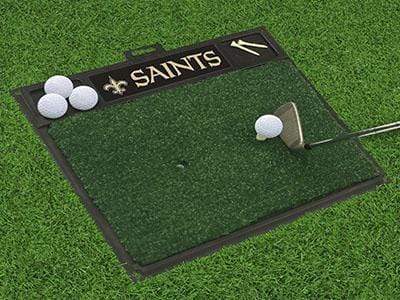Golf Hitting Mat Golf Accessories NFL New Orleans Saints Golf Hitting Mat 20" x 17" FANMATS