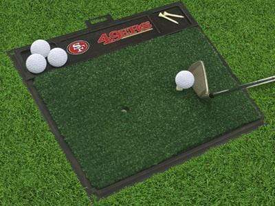 Golf Hitting Mat Golf Accessories NFL San Francisco 49ers Golf Hitting Mat 20" x 17" FANMATS