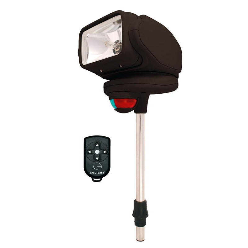 Golight Gobee Stanchion Mount w-Wireless Remote - Black [2151]-Search Lights-JadeMoghul Inc.