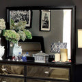 Golva Contemporary Style Mirror , Black-Makeup Mirrors-Black-Mirror Solid Wood Wood Veneer & Others-JadeMoghul Inc.