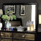 Golva Contemporary Style Mirror , Black-Makeup Mirrors-Black-Mirror Solid Wood Wood Veneer & Others-JadeMoghul Inc.