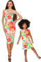 Good Idea Adele Colorful Floral Print Shift Sundress - Girls-Good Idea-18M/2-Pink/Green-JadeMoghul Inc.