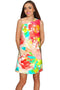 Good Idea Adele Floral Print Summer Shift Dress - Women-Good Idea-XS-Pink/Green-JadeMoghul Inc.