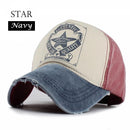Good Quality Baseball Cap / Outdoors Cap For Men-STAR Navy-JadeMoghul Inc.