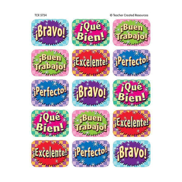 GOOD WORK SPANISH 90 JUMBO STICKERS-Learning Materials-JadeMoghul Inc.