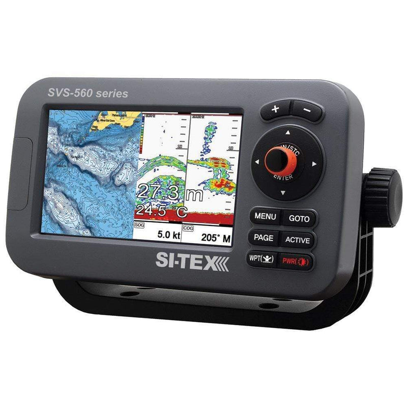 GPS - Fishfinder Combos SI-TEX SVS-560CF-E Chartplotter - 5" Color Screen w/External GPS & Navionics+ Flexible Coverage [SVS-560CF-E] SI-TEX