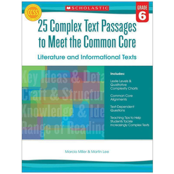 GR 6 25 COMPLEX TEXT PASSAGES TO-Learning Materials-JadeMoghul Inc.