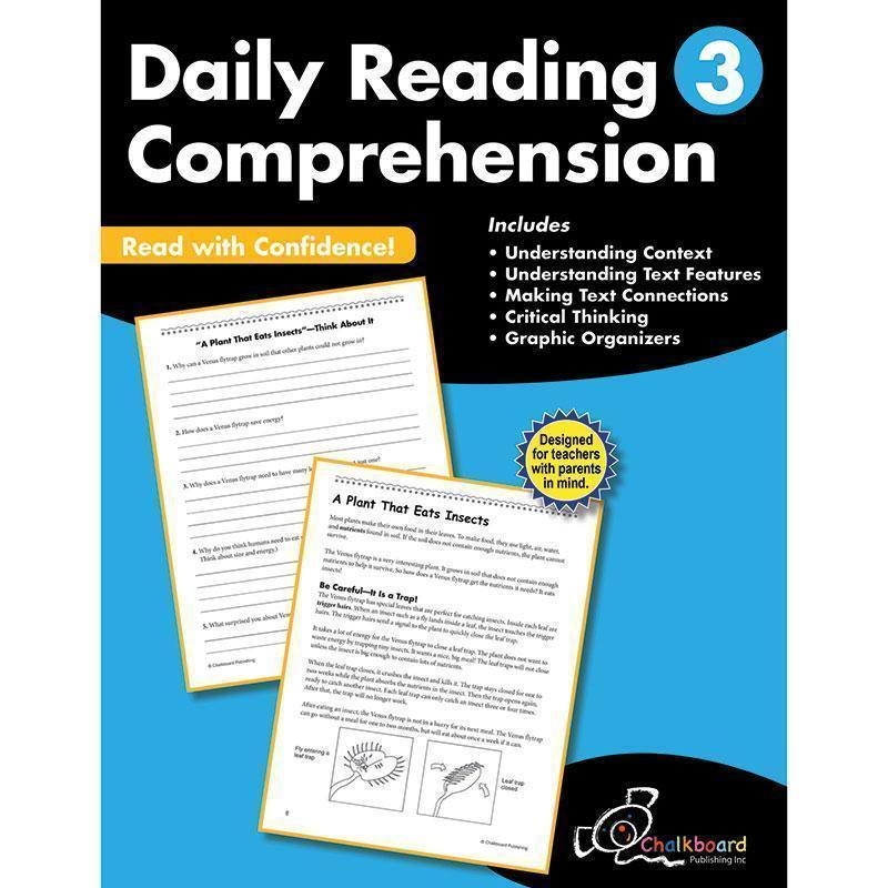 GR3 READING COMPREHENSION WORKBOOK-Learning Materials-JadeMoghul Inc.