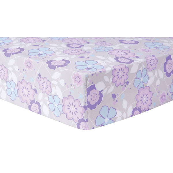 Grace Floral Fitted Crib Sheet-GRACE-JadeMoghul Inc.