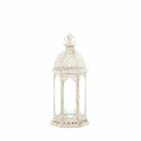 Lantern Lamp Graceful Distressed Small White Lantern