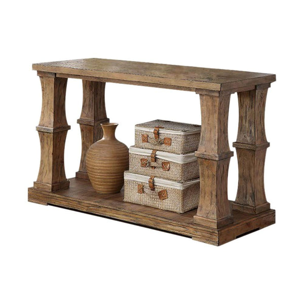 Granard Sofa Table Transitional Style, Natural Tone Finish-Side & End Tables-Natural Tone-Solid Wood & Others-JadeMoghul Inc.