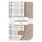 Gray and White Plaid Flannel and Faux Shearling Blanket-GRAY-JadeMoghul Inc.